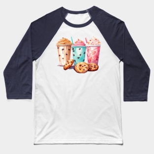 Coffee and Cookies Baseball T-Shirt